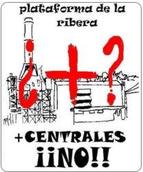 Logotipo Plataforma de la Ribera + Centrales NO