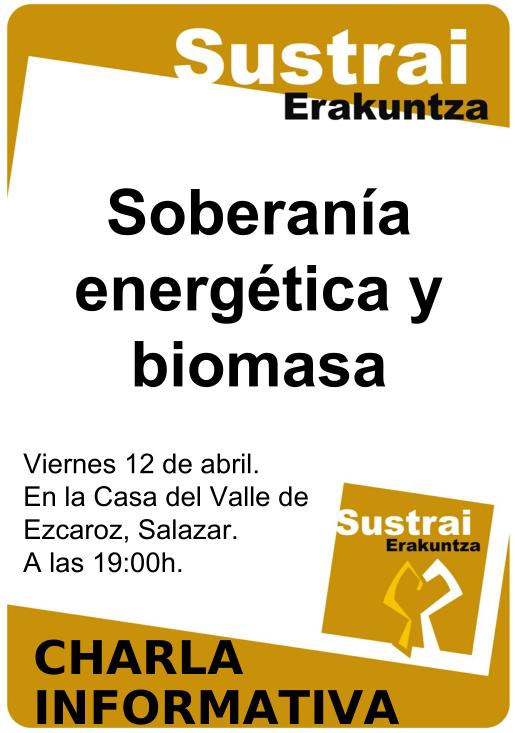 Imagen del cartel de la charla