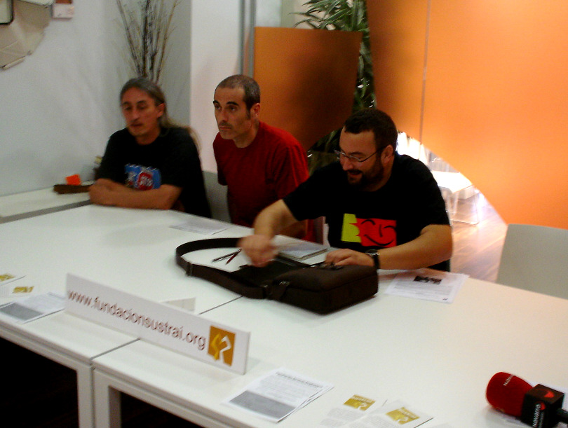 Foto de la rueda de prensa de ayer